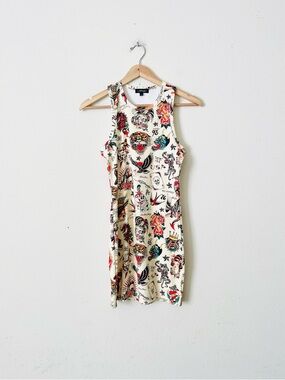 open lace back dress LKS Heart Rib Tank Dress main image 0